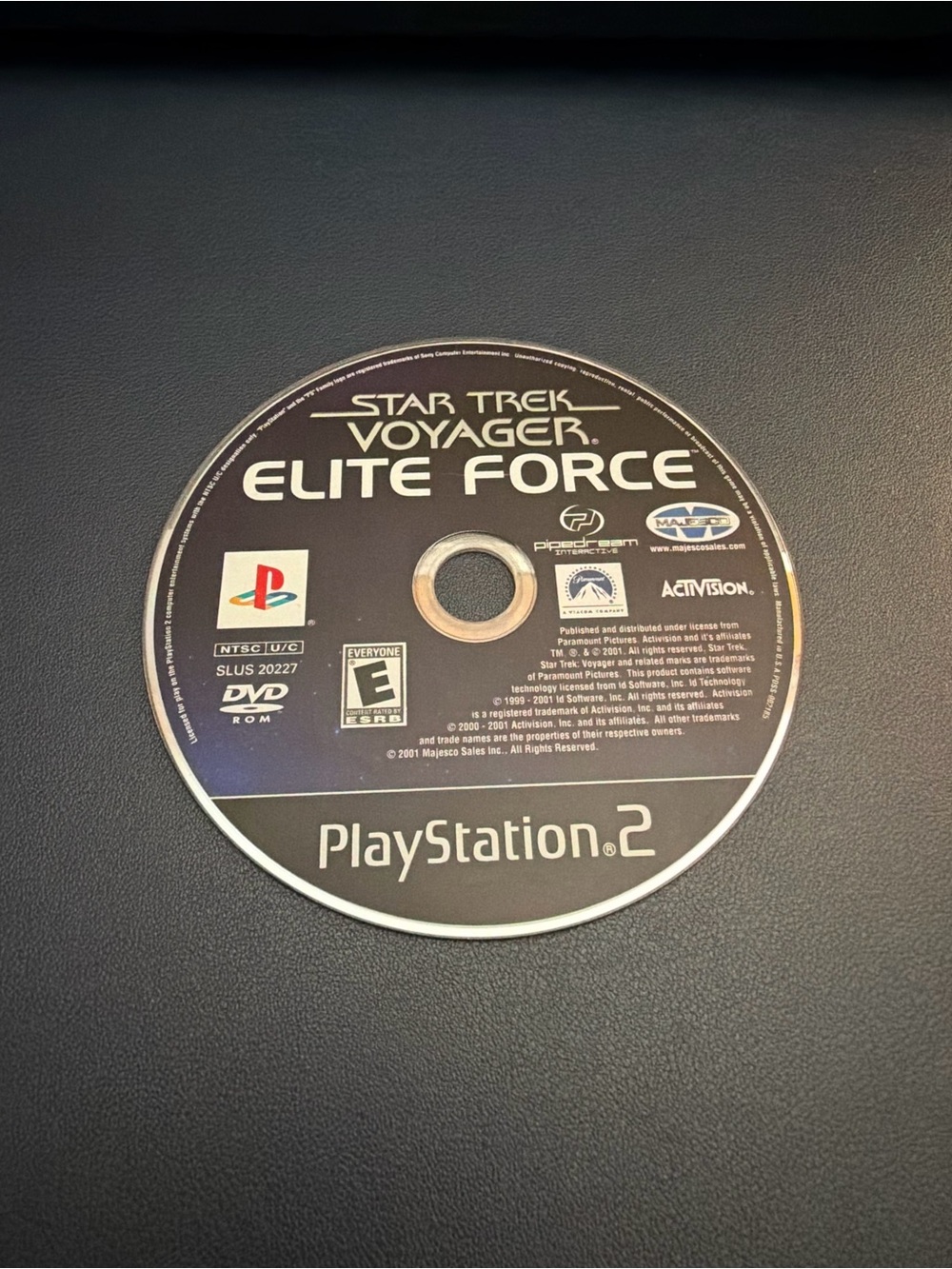 PlayStation 2 Star Trek Voyager: Elite Force Disc